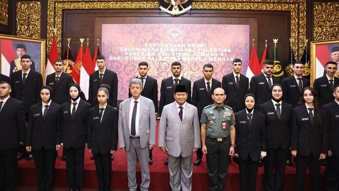 Prabowo Tepati Janji, 22 Mahasiswa Palestina Terima Beasiswa di Unhan RI
