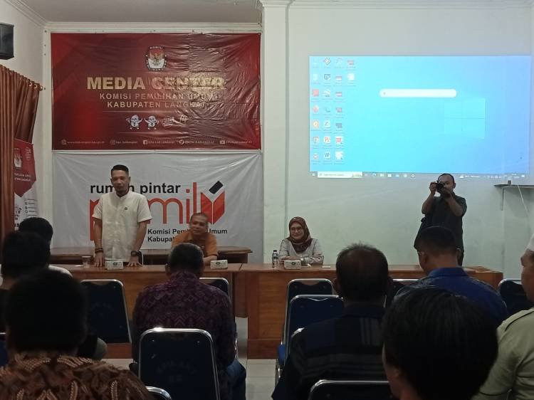 KPU Langkat Coffee Morning Dengan Wartawan, Dihadiri Ketua PWI Langkat