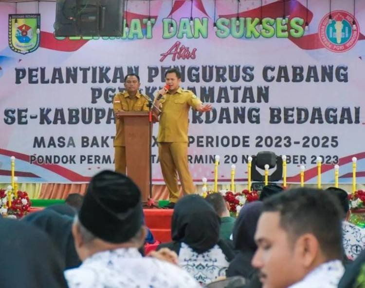 Bupati dan Wabup Sergai Harap PGRI Lahirkan Inovasi dalam Dunia Pendidikan