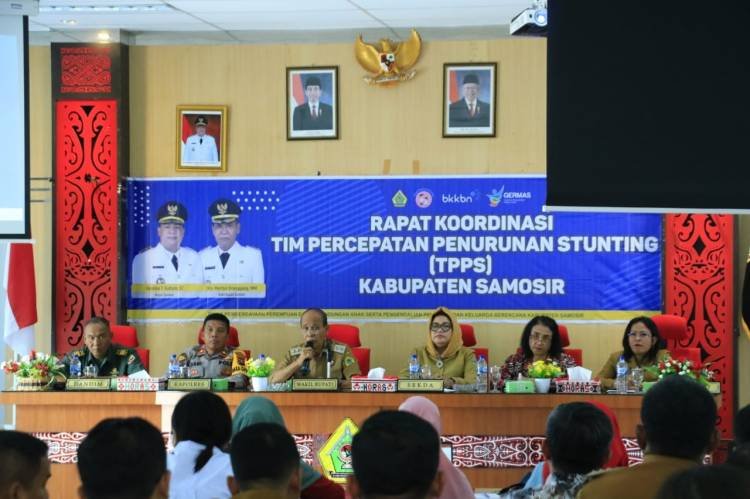 Wabup Samosir Minta TPPS Komitmen Percepatan Penurunan Stunting