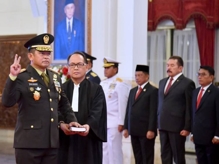 Jokowi Lantik Jenderal Maruli Simanjuntak Jadi KSAD