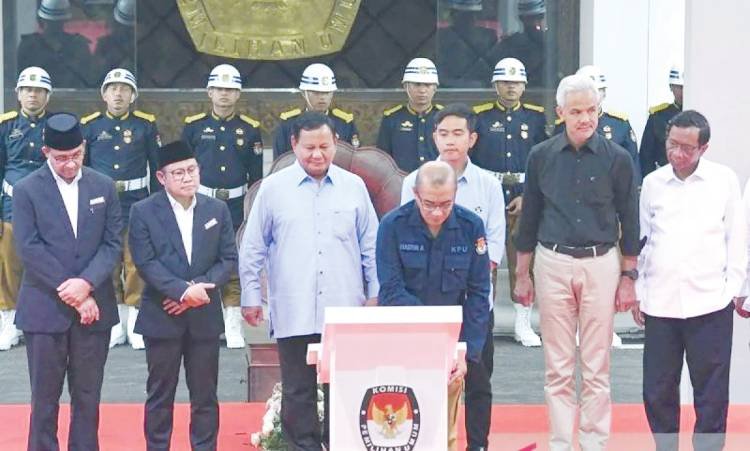 Tiga Capres-Cawapres Deklarasi Pemilu Damai