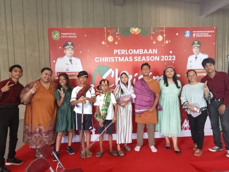 KAKR GBKP Kemenangan Tani Juara I  Lomba Drama Natal  Christmas Season 2023 Pemko Medan