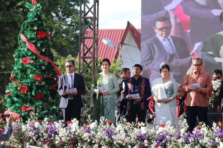 Natal Oikumene Kabupaten Toba Khitmat, Bupati Ajak Wujudkan Damai di Toba