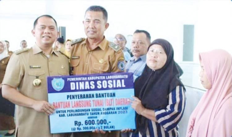 3.250 KK Terdampak Inflasi Terima BLT dari Pemkab Labuhanbatu