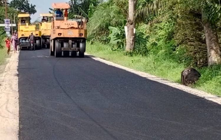 Jalan Dihotmix, Warga Obangabing Ucapkan Terima Kasih ke Bupati dan Wabup Sergai