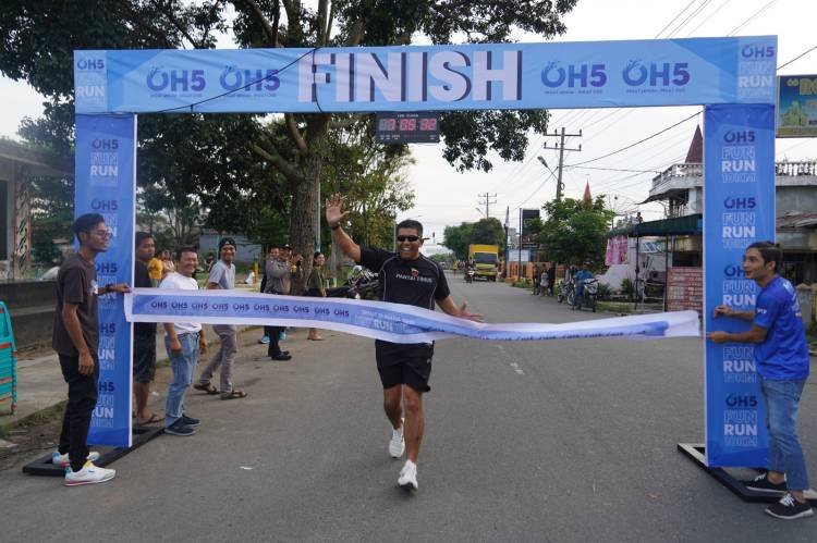 Gelorakan Hidup Sehat, Danrem 022/Pantai Timur Ikuti Lomba Fun Run 10 K