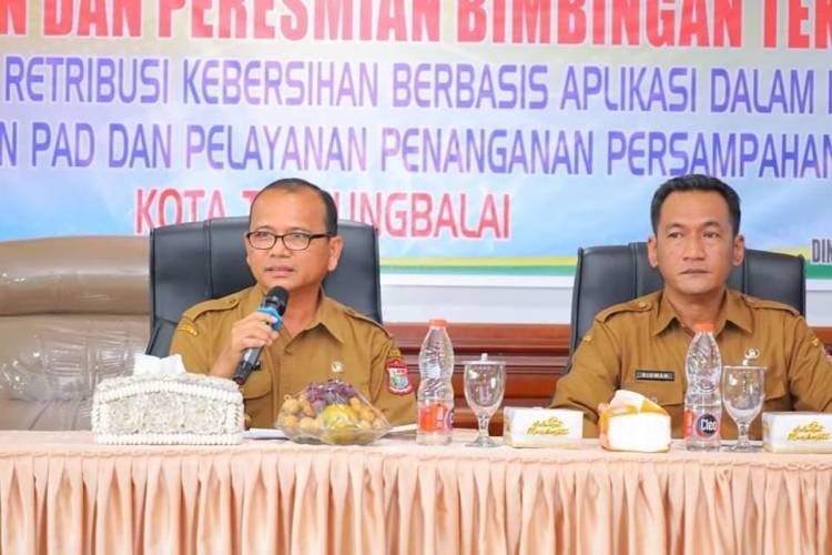 DLH Pemko Tanjungbalai Gelar Bimtek dan Peresmian Retribusi Berbasis Aplikasi