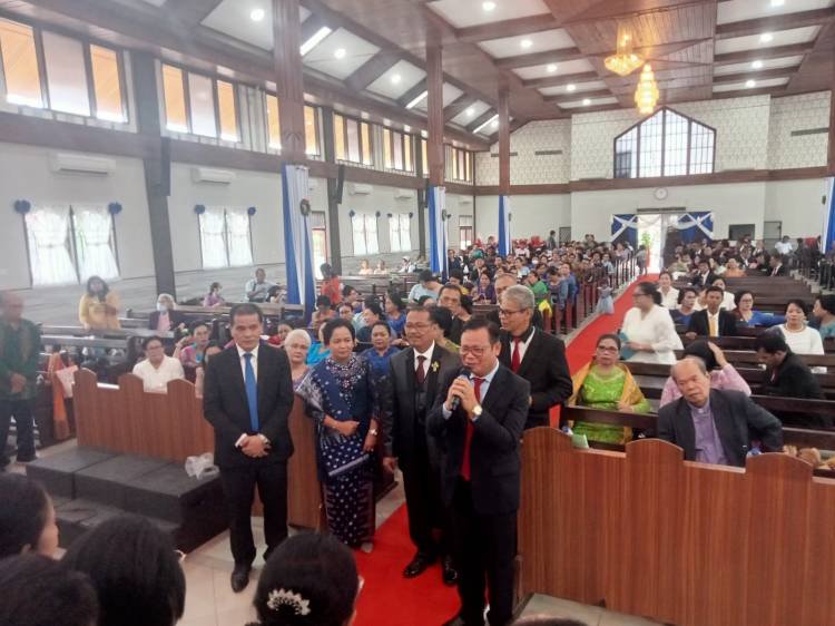 HKBP Distrik X Medan Aceh Gelar Perayaan Natal di HKBP Perumnas Simalingkar