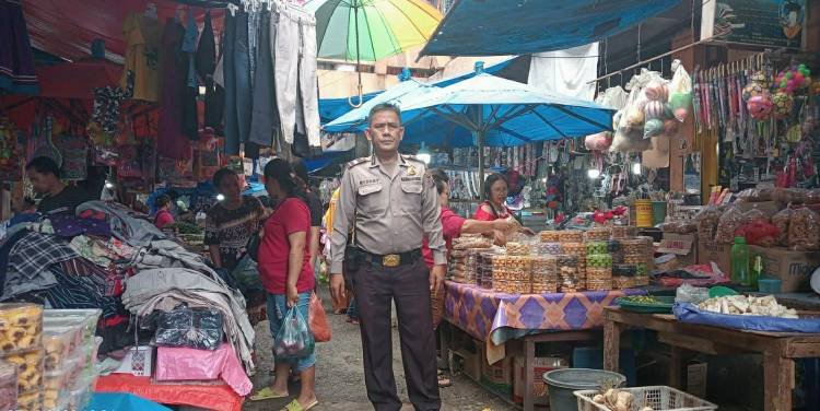 Kasub Sektor Pasar Horas Imbau Pedagang Jaga Barang Dagangan dan Waspadai Aksi Kejahatan