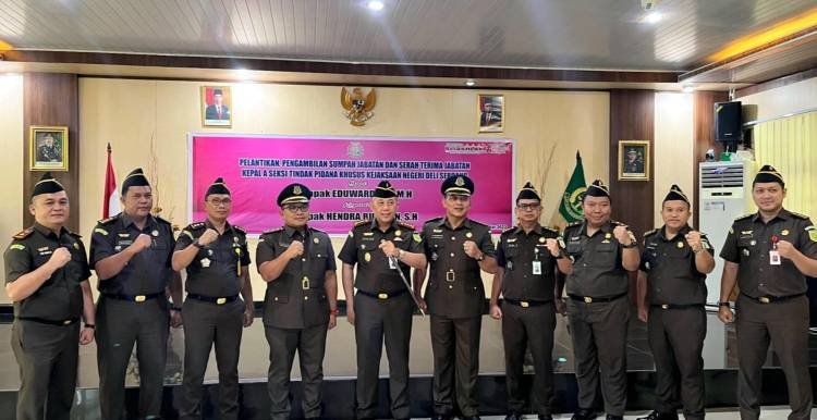 Kasi Pidsus Kejari Deliserdang Dijabat Hendra Busrian, Eduward Promosi ke Kejati Babel