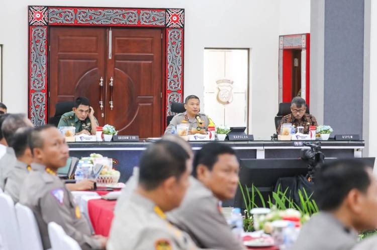 Kapolda Sumut Rapat Lintas Sektoral Pengamanan Nataru 2024 dan Operasi Lilin Toba