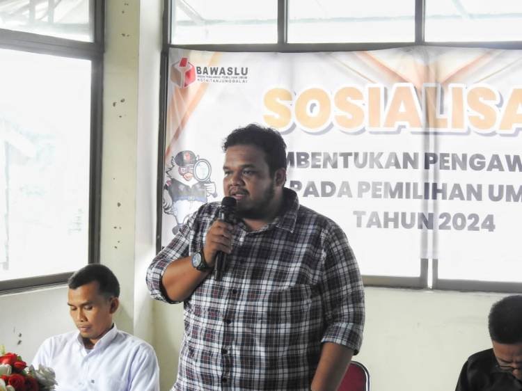 Bawaslu Tanjungbalai Sosialisasikan Rekrutmen Pengawas TPS Pemilu 2024