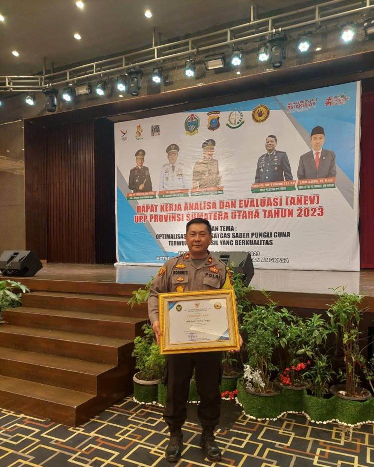 Wakapolres Tebingtinggi Raih Juara Umum Terbaik Pertama UPP Saber Pungli 2023