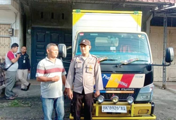 Polres Labuhanbatu Kawal Pendistribusian Logistik Pemilu 2024