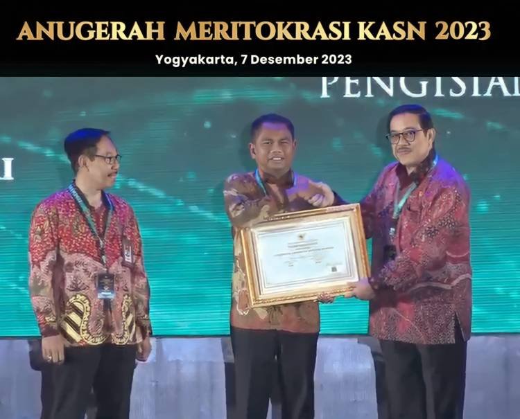 Pemkab Sergai Terima Penghargaan Anugerah Meritokrasi KASN 2023