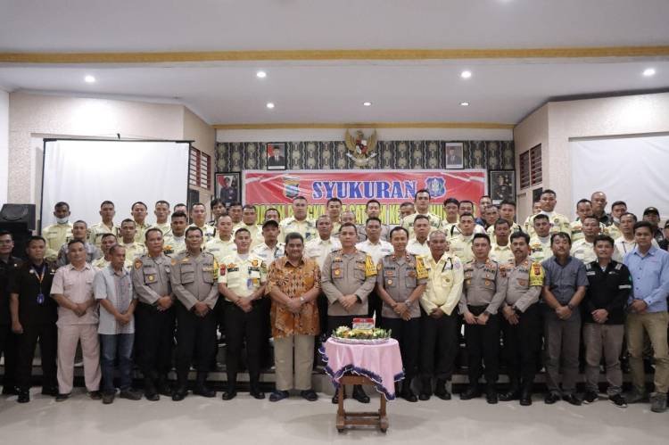 Syukuran HUT ke-43 Satpam Digelar di Mako Polres Tapteng