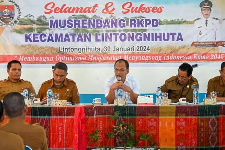 Bupati Humbahas Ingatkan Musrenbang Jangan Membahas Anggaran Saja