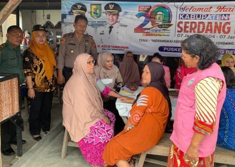 Polsek Tanjungberingin Bersama Forkopimcam Gelar Pelayanan Kesehatan Gratis