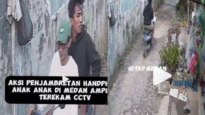 Viral di Medsos, Dua Pria Jambret HP Anak Kecil