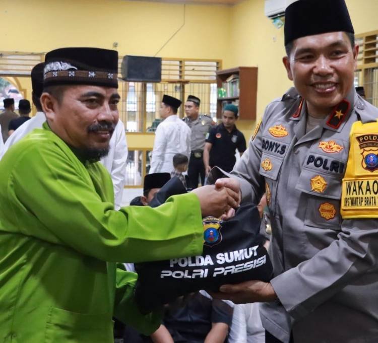 Safari Subuh di Medan Labuhan, Wakapolda Sumut Ajak Jamaah Sukseskan Pemilu 2024