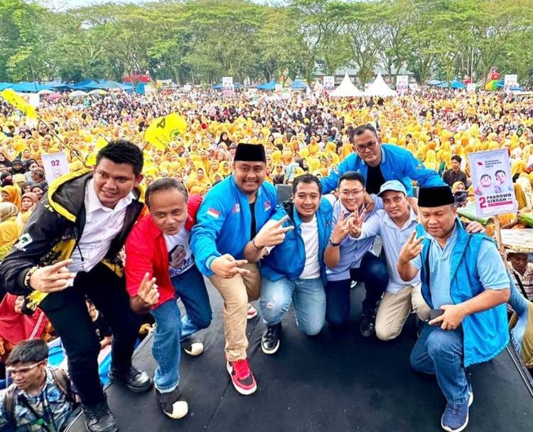 Kampanye Akbar Prabowo-Gibran di Langkat Dihadiri Ribuan Pendukung