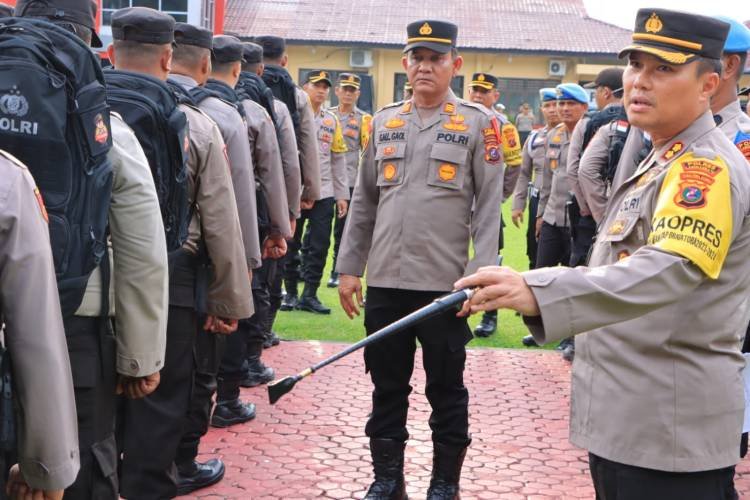 Kapolres Labuhanbatu Siapkan Personel Pam TPS Pemilu di Dua Kabupaten