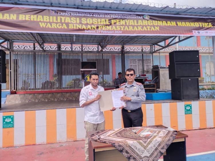 Kalapas Narkotika Kelas IIA Pematangsiantar Buka Program Rehabilitasi Sosial Diikuti 140 WBP