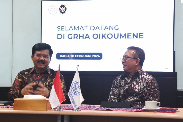 Menko Polhukam Hadi Tjahjanto Apresiasi Peran PGI Ciptakan Pemilu Damai