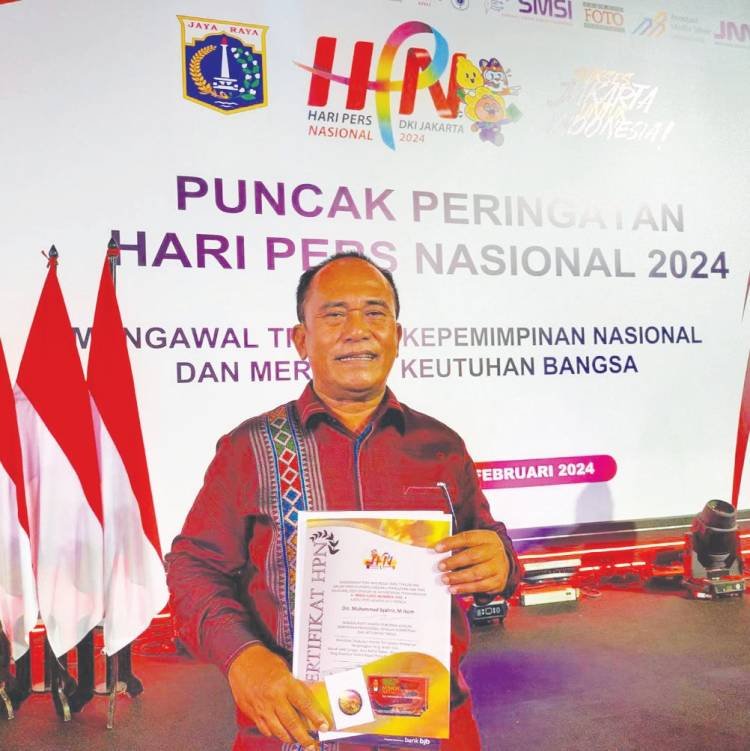 Ketua DKP PWI Sumut Terima PCNO HPN 2024