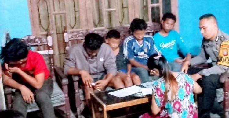 Bawa Sajam, 5 Pria Remaja di Hamparan Perak Diamankan Polisi