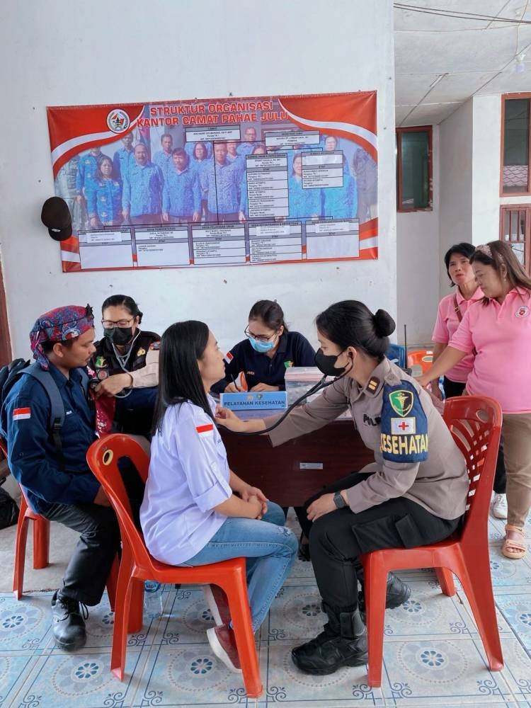 Dokkes Polres Taput Cek Kesehatan PPK, Panwascam Hingga Personel Polri-TNI