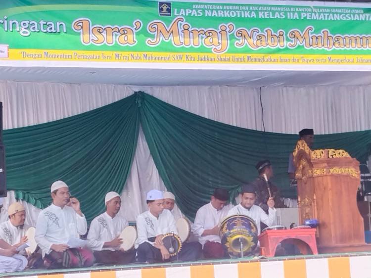 Lapas Narkotika Kelas IIA Pematangsiantar Gelar Peringatan Isra Miraj