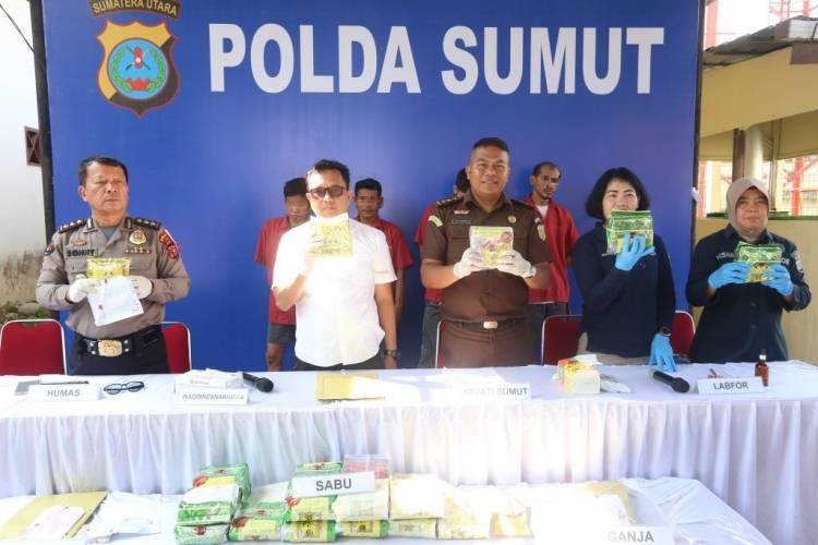 Polda Sumut Musnahkan 23 Kg Sabu Hasil Pengungkapan 14 Hari