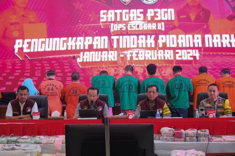 Jalankan Arahan Presiden, Satgas Narkoba Bentukan Kapolri Tangkap 17.707 Tersangka