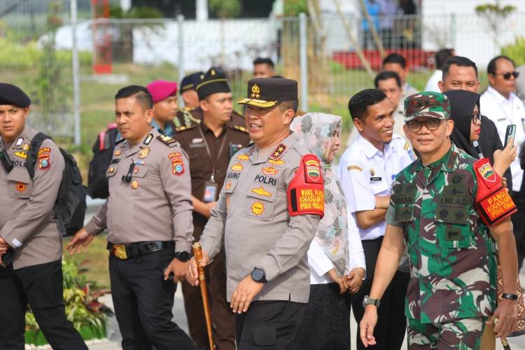 Kapolda Sumut Ikut Amankan Kunker Presiden di Batubara