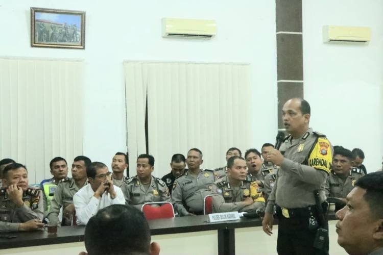 Polres Sergai Perkenalkan dan Sosialisasikan Aplikasi Pam TPS Pemilu 2024