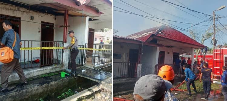 5 Unit Rumah Kontrakan Terbakar di Pematangsiantar