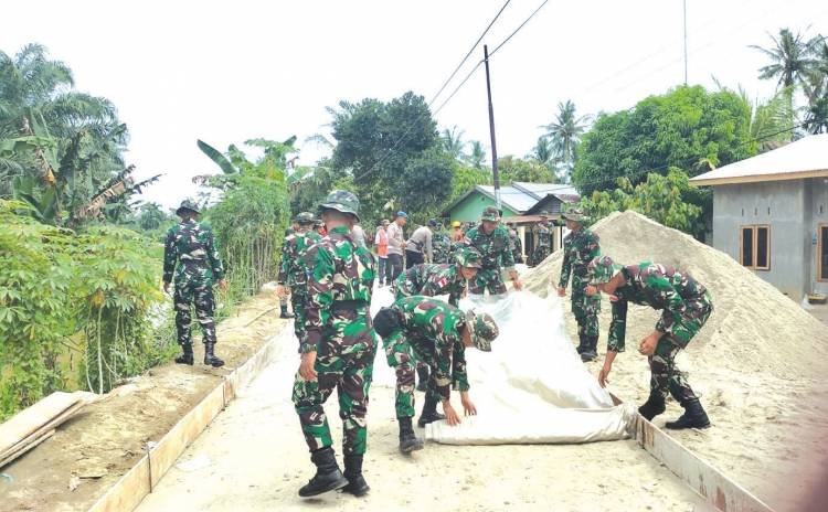 Warga Berharap Jalan Desa Simpang Gambus Batubara Bakal Mulus Berkat Program TMMD