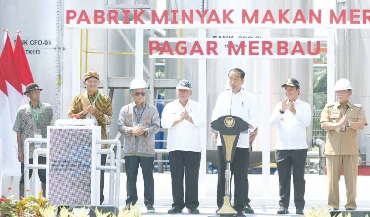 Langkah Maju Industri Sawit, Presiden Resmikan Pabrik Minyak Makan Merah di Deliserdang