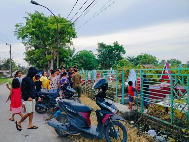 Sambut Paskah, Peziarah Padati Makam Kristen di Tanjungbalai