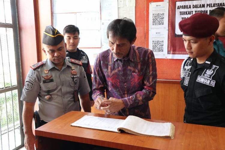 Inspektur Wilayah V Inspektorat Jenderal Kemenkumham Kunker ke Rutan Tarutung