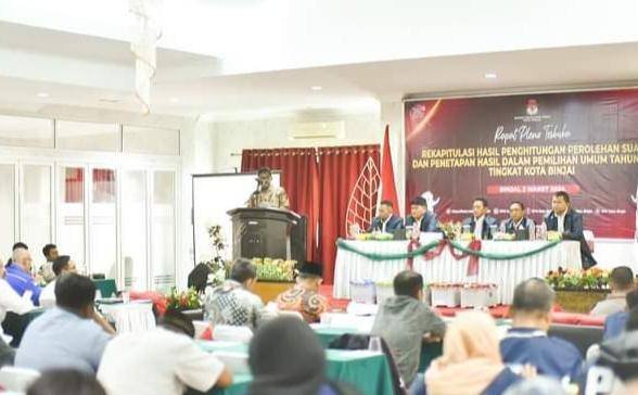KPU Binjai Gelar Rekapitulasi Hasil Penghitungan Suara