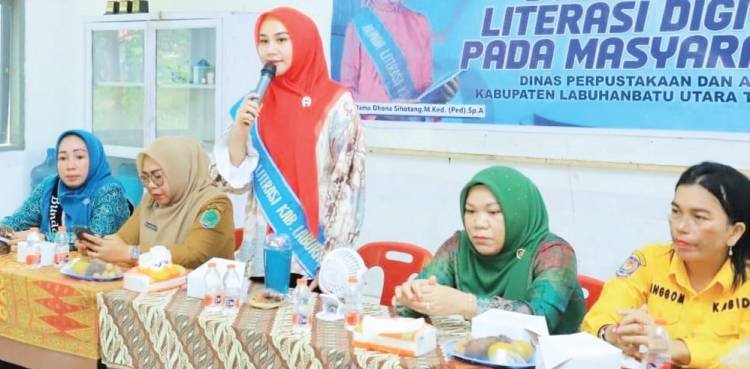 Dinas Perpustakaan dan Arsip Labura Sosialisasikan Literasi Digital