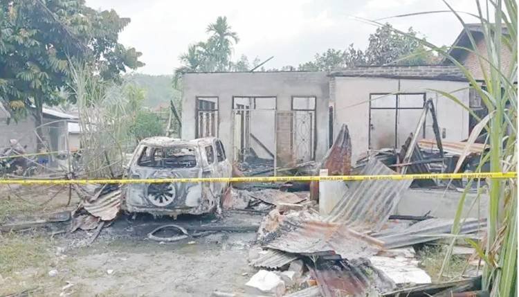 Rumah dan Mobil Wartawan Hangus Diduga Dibakar OTK di Rantauprapat