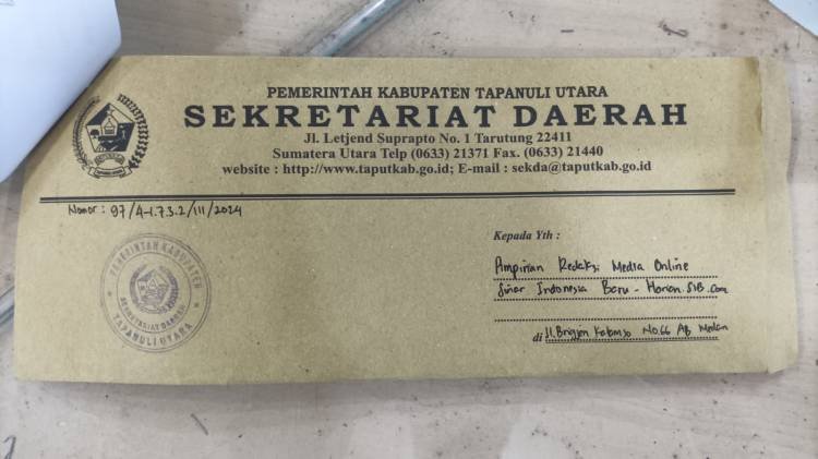 Hak Jawab Sekda Tapanuli Utara Terkait "Ketua DPD PSI Taput Desak Kejatisu dan BPK RI Periksa dan Audit Penggunaan Dana PEN"