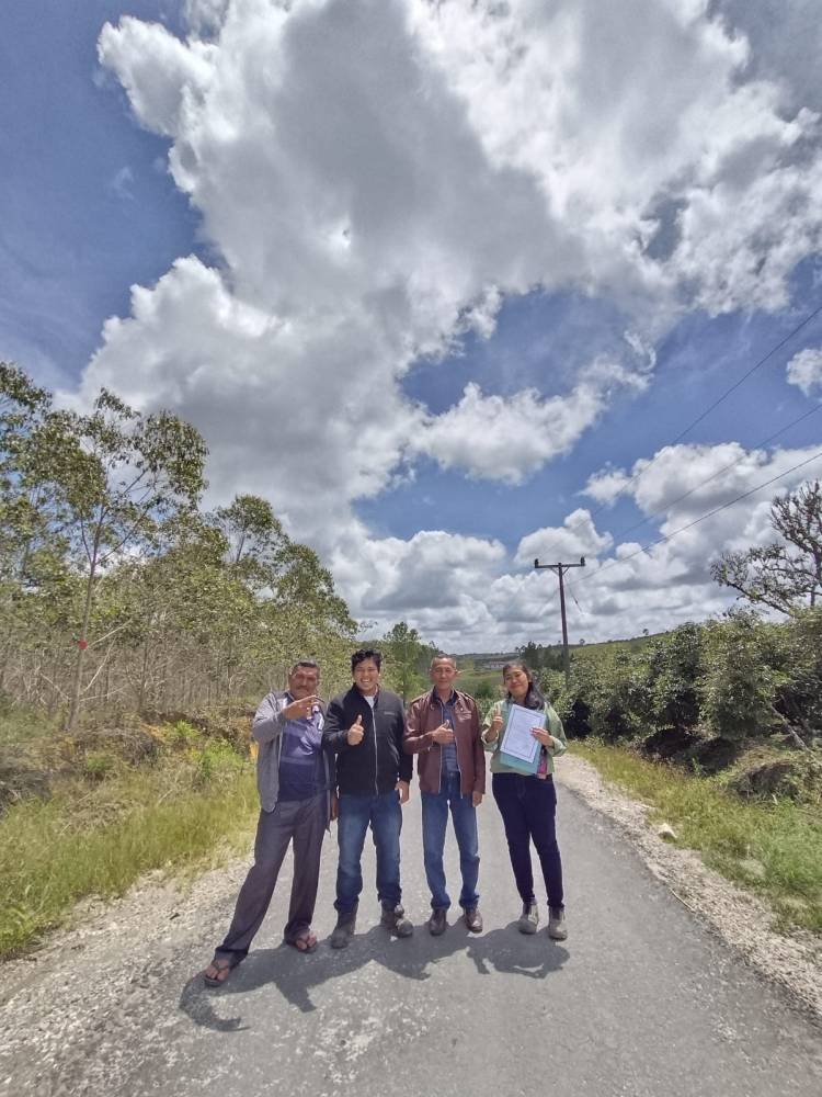 Jalan Pertanian Dusun Pangadangan Diaspal