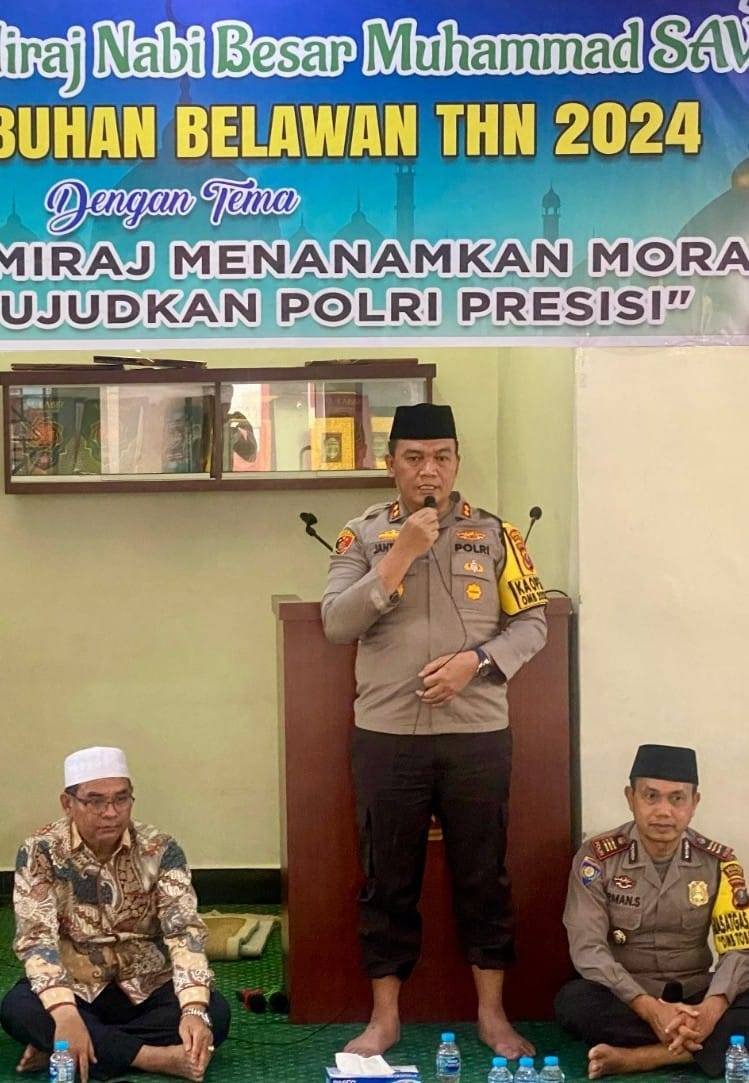 Polres Pelabuhan Belawan Gelar Peringatan Isra Miraj