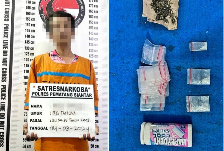 Miliki Sabu dan Ganja, Residivis Narkotika Kembali Ditangkap Polisi di Pematangsiantar