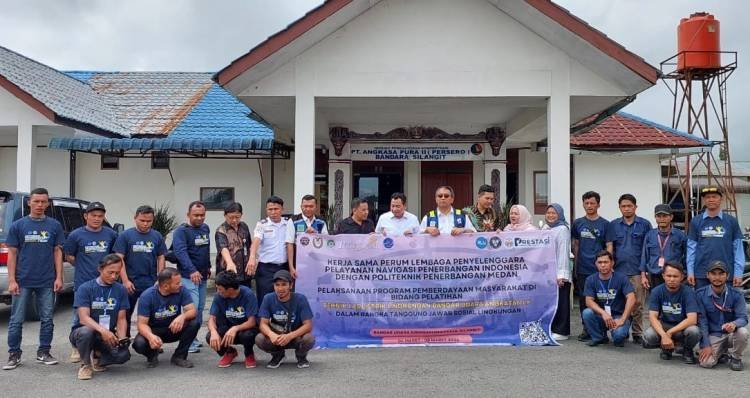 AirNav Indonesia dan Poltekbang Medan Latih Teknik Las Listrik untuk Warga Sekitar Bandara Silangit